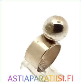 FINNISH DESIGN ,Aarikka oy / Kaija Aarikka,Sormus , Design:Kaija Aarikka,avoin/s��dett�v�, 180 mm,hinta 60� (sis. alv) (Tuote nro Item 121DK)